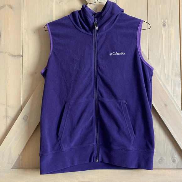 purple columbia vest
